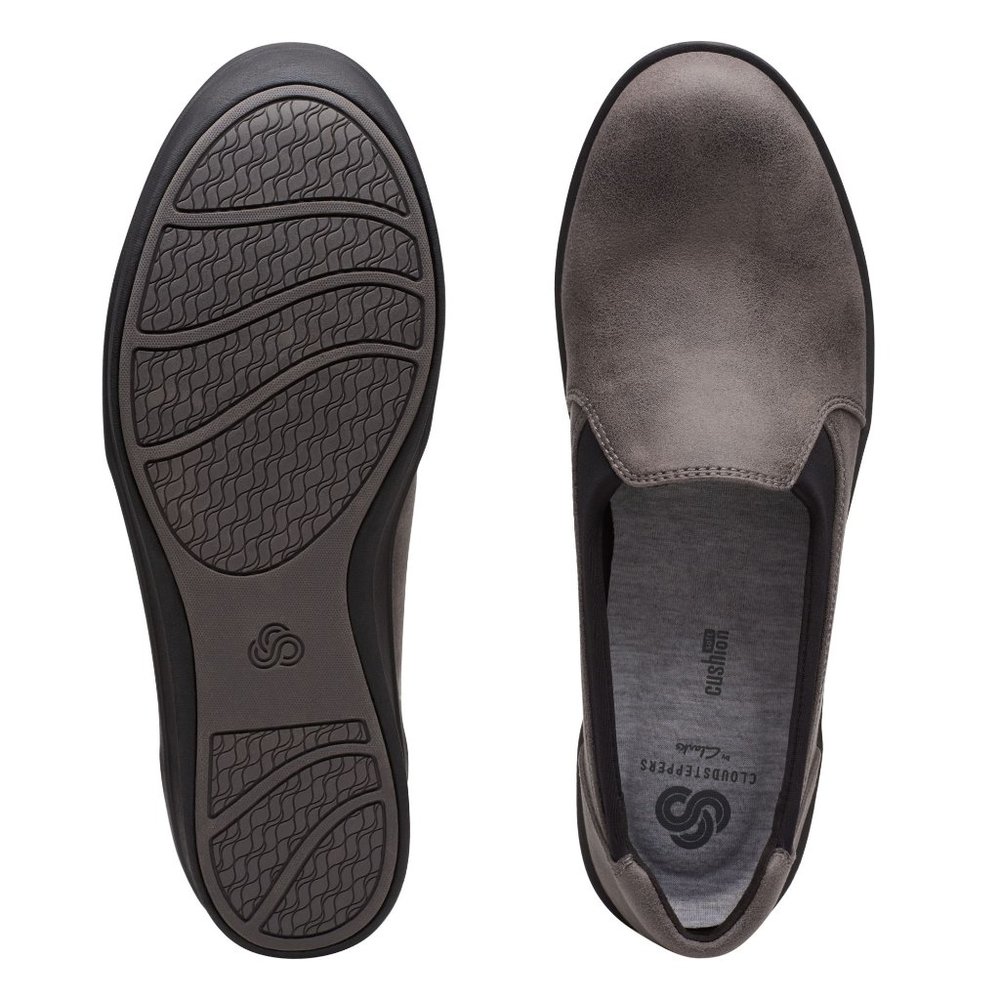 Clarks Cloudsteppers Step Rose Moon Slip-On Wedges - Picture 5 of 14